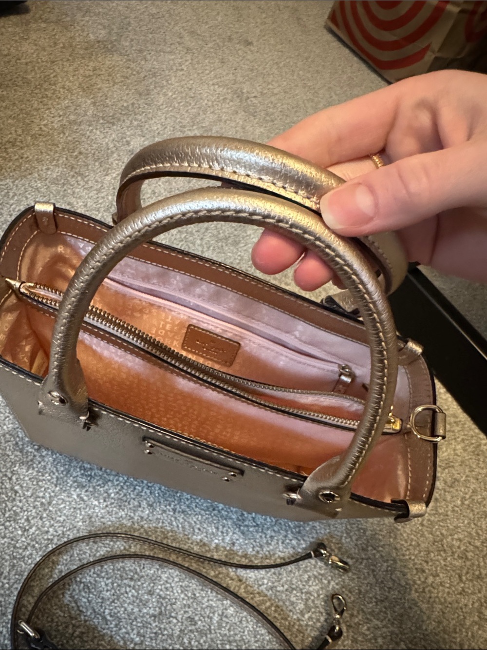 kate spade Metallic rose Gold Small Satchel - Picture 8 of 8